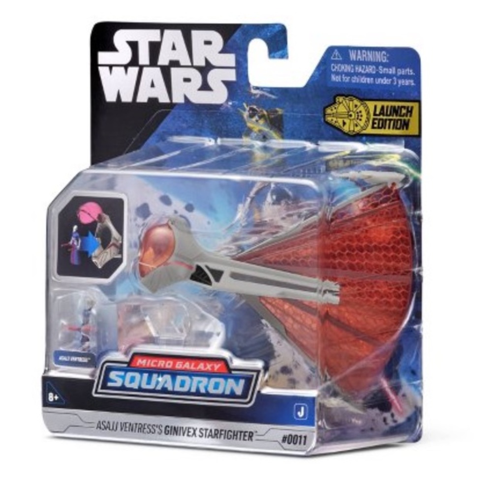 Star Wars Micro Galaxy 3´´ Squadron Asajj Ventress’s Ginivex Starfighter #0011